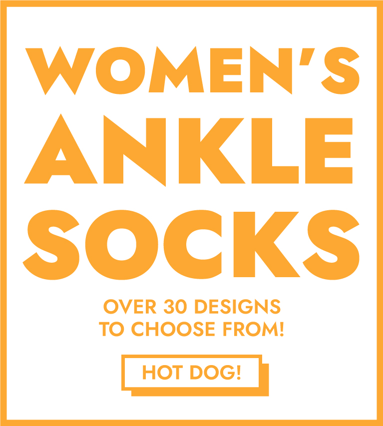 Women's ankle socks! Over 30 original designs!