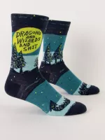 Dragons And Wizards And Shit M-Crew Socks