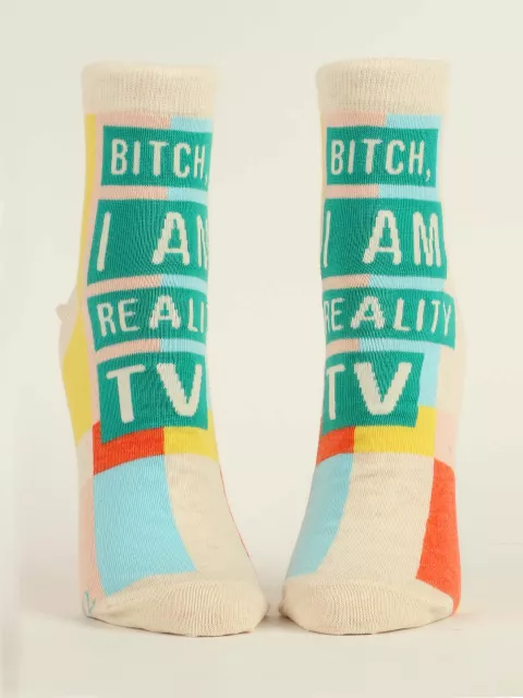 Bitch, I am Reality TV W-Ankle Socks