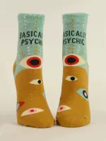 Basically Psychic W-Ankle Socks