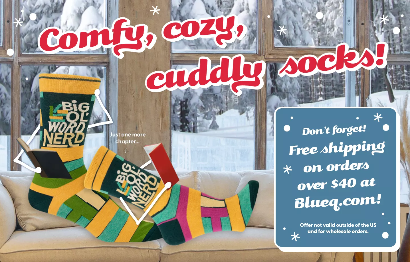 Cuddly socks from Blue Q for Book Lovers!