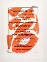 Things We Believe Print, Orange