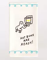 Hot Buns Are Ready Dish Towel