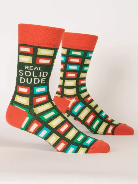 Real Solid Dude M-Crew Socks