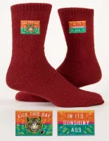 Kick This Day In Its Sunshiny Ass Tag Sock