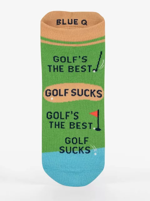 Golf's The Best. Golf Sucks. Golf's The Best. Golf Sucks. Sneaker Socks S/M