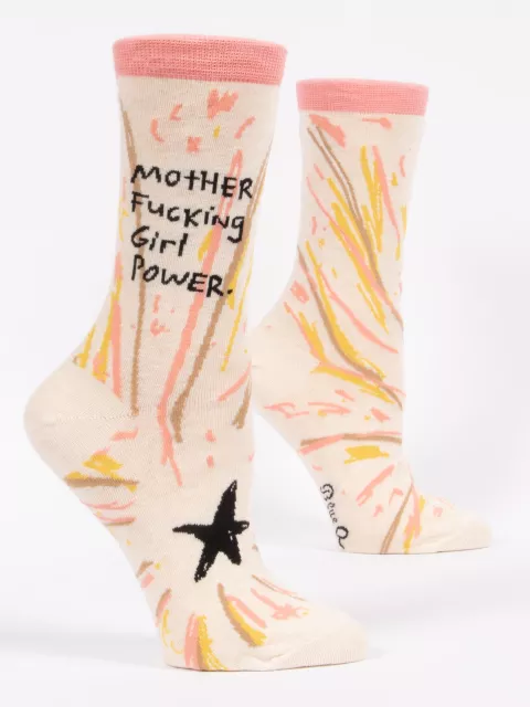 Motherfucking Girl Power W-Crew Socks