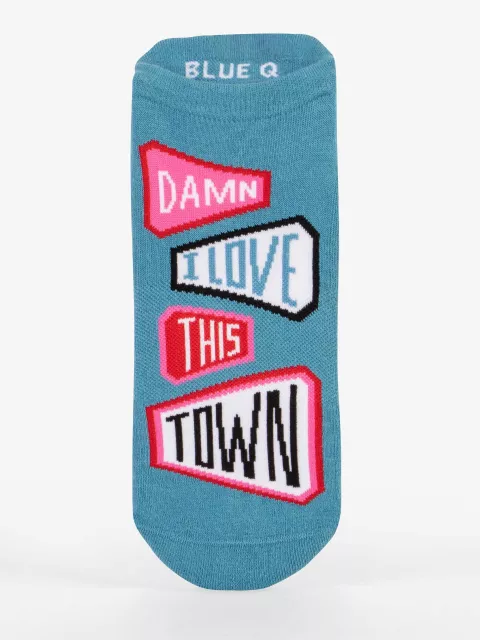 Damn I Love This Town Sneaker Socks