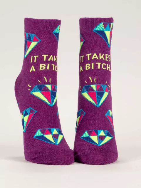 It Takes A Bitch Ankle Socks