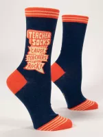 Teacher Socks 'Cause Teachers Rock Crew Socks