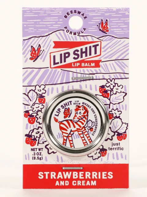 Lip Shit Lip Balm-Strawberries And Cream