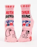 Mother Fucking Puppy Power W-Ankle Socks