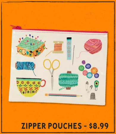 Zipper Pouches - $8.99