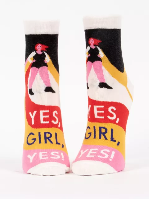 Yes, Girl, Yes W-Ankle Socks