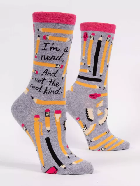 I'm A Nerd. And Not The Cool Kind. W-Crew Socks